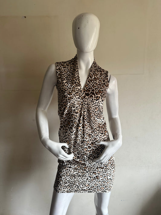 Vestido animal print